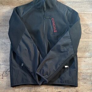 Cinch Men's Black Performance Jacket with Red Logo